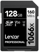 Lexar Professional 1066x SILVER 128 Go SDXC 160 Mo/s Carte mémoire Lexar