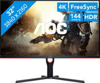 AOC U32G3X/BK Extra grote 4k monitor (vanaf 32 inch)