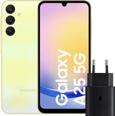 Samsung Galaxy A25 128 Go Jaune 5G + Samsung Chargeur 25 Watts Noir Smartphone Samsung bon marché