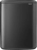 Brabantia Bo Touch Bin 2x 30L Confident Gray Brabantia duo trash can