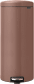 Brabantia NewIcon Poubelle à Pédale 30 Litres Satin Taupe Poubelle à pédale Brabantia