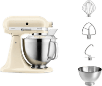 KitchenAid 5KSM185PSEAC Crème Robot de cuisine KitchenAid Artisan 185