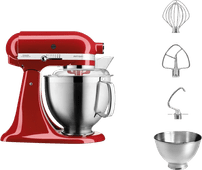 KitchenAid 5KSM185PSEER Rouge Empire Robot de cuisine très puissant