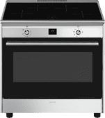 SMEG CG90CIXT Inductie fornuis