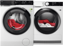 AEG LR86CUC94 PowerCare UniversalDose + AEG TR89P54B AbsoluteCare AEG washing machine and dryer set