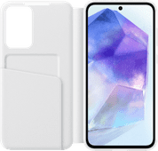 Samsung Galaxy A55 Smart View Book Case White Samsung A55 case