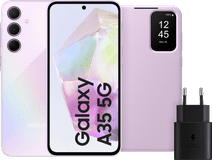 Samsung Galaxy A35 128 Go Mauve 5G + Pack d'Accessoires Samsung Galaxy A35