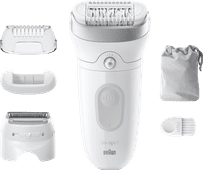 Braun Silk·épil 7-041 Wit/Zilver Epilator of epilady