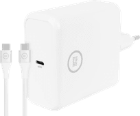 BlueBuilt Power Delivery Oplader 60W Wit + Usb C Kabel Nylon Wit 3m Apple iPhone 16 oplader