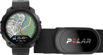 Polar Grit X 2 Pro Noir + HR Cardiofréquencemètre Sangle Poitrine Montre connectée de très grande taille