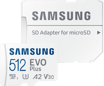 Samsung EVO Plus (2024) microSD 512 Go + Adaptateur SD Carte Micro SD pour smartphone