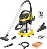 Kärcher WD 6 P S V-30/6/22/T *EU III incl. Drill Dust Collector + Vacuum Cleaner Bags (4x) 