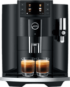 JURA E8 Piano Black (EC) Volautomatische koffiemachine met automatische melkopschuimer