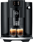 JURA E6 Piano Black (EC) Volautomatische koffiemachine met automatische melkopschuimer