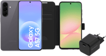 Samsung Galaxy A57 128GB Grijs 5G Enterprise Edition + Basis Accessoirepakket Samsung smartphone promotie