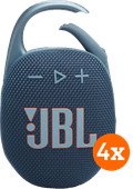 JBL Clip 5 Blauw 4-pack JBL draadloze speaker