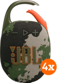 JBL Clip 5 Squad 4-pack Draadloze speaker promotie