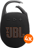 JBL Clip 5 Zwart 4-pack Draadloze speaker promotie