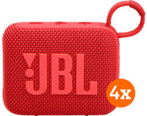 JBL Go 4 Rood 4-pack Draadloze speaker bundel