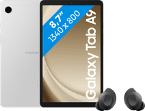 Samsung Galaxy Tab A9 8,7 inch 64GB Wifi Zilver + Buds FE Zwart Samsung tablet voor basis gebruik