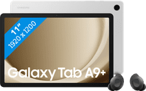 Samsung Galaxy Tab A9 Plus 11 Pouces 64 Go Wifi Argent + Buds FE Noir Tablette avec un grand format d'écran
