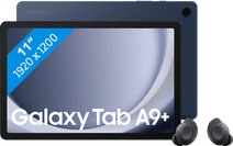 Samsung Galaxy Tab A9 Plus 11 pouces 64 Go Wifi Bleu + Buds FE Noir Tablette avec un grand format d'écran