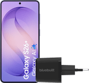 Samsung Galaxy S26 Plus 512GB Donkerblauw 5G + BlueBuilt Oplader 45 Watt Zwart Samsung Galaxy S26 Plus