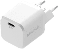 BlueBuilt Power Delivery Oplader met Usb C Poort 20W Wit Apple iPhone 13, 12, 11, X, SE (2020) en 8 oplader