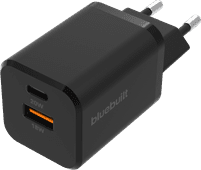 BlueBuilt Chargeur Power Delivery et Quick Charge avec 2 Ports USB 38 W Noir 