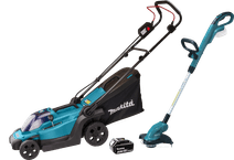 Makita DLM330SM incl. 4,0 Ah Accu + Makita DUR181Z (zonder accu) Grasmaaier met ecocheques