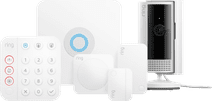 Ring Alarm System with 1 Magnetic Contact and 1 Motion Sensor + Ring Indoor Cam 2nd Gen White Ring bundle