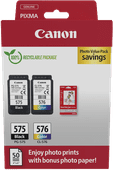 Canon PG-575/CL-576 Cartridge + Fotopapier Inktpatroon kopen?