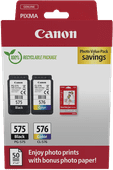 Canon PG-575/CL-576 Cartridge + Photo Paper Ink cartridge for the Canon PIXMA TR printers