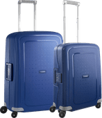 Samsonite S'Cure Spinner 55cm + 69cm Dark Blue Suitcase Set Samsonite S'Cure