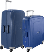 Samsonite S'Cure Valise à 4 Roulettes 55 + 75 cm Bleu Foncé Set de Valises Grandes valises