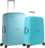 Samsonite S'cure Spinner 55+69cm Aqua Blue Kofferset Samsonite harde koffer