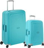 Samsonite S'cure Spinner 55+75cm Aqua Blue Kofferset Samsonite trolley