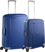 Samsonite S'Cure Spinner 55cm + 69cm Dark Blue Suitcase Set Samsonite spinners