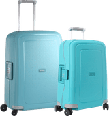 Samsonite S'Cure Spinner 55cm + 69cm Aqua Blue Suitcase Set Samsonite spinners