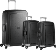 Samsonite S'Cure Spinner 55+55+75cm Black Suitcase Set Samsonite S'Cure