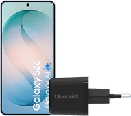 Samsung Galaxy S26 256GB Light Blue 5G + BlueBuilt Charger 45W Black Samsung Galaxy S26