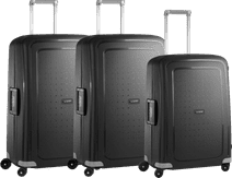 Samsonite S'Cure Spinner 75cm + 69cm + 75cm Black Suitcase Set Suitcase promotion