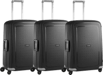 Samsonite S'Cure Spinner 69cm Black Triple Suitcase Set Samsonite spinners