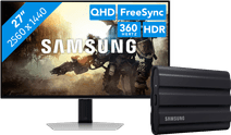 Samsung LS27DG602SUXEN Odyssey G6 OLED + Samsung T7 Shield 1 Large monitor (27 - 29 inches)