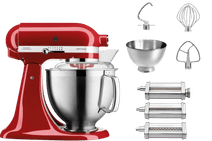 KitchenAid 5KSM185PSEER Keizerrood + Pastaroller en -snijderset (3-delig) KitchenAid Artisan 185 keukenmixer