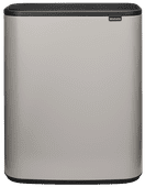 Brabantia Bo Touch Bin Prullenbak 2 x 30 liter Soft Grey Top 10 best verkochte duo vuilbakken