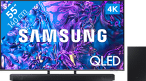 Samsung QLED 4K 55Q74D (2024) + Barre de Son Promotion : TV ou barres de son Samsung