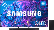 Samsung QLED 4K 75Q74D (2024) + Soundbar Sony LED TV promotion