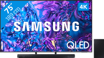 Samsung QLED 4K 75Q74D (2024) + Barre de Son TV Samsung de 2024