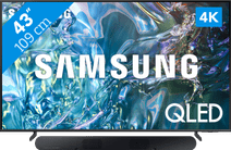 Samsung QLED 4K 43Q64D (2024) + Barre de Son Télévision avec edge lit local dimming